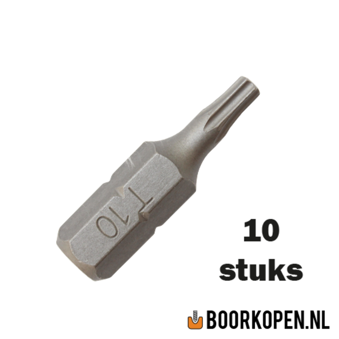 10 stuks torx schroefbit 10mm