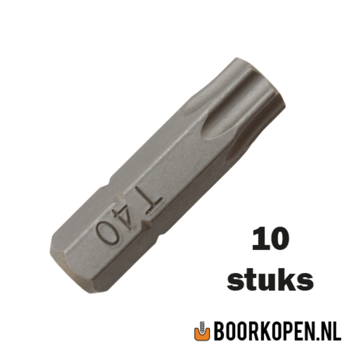 10 stuks torx schroefbit 40mm