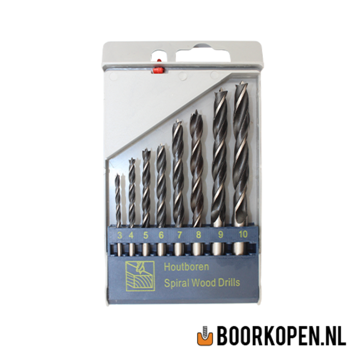 Houtborenset machinaal 8 delig
