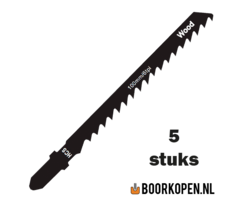 Zaagblad decoupeerzaag hout 75mm 6 TPI voor rechte zaagsnede