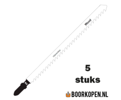 Zaagblad decoupeerzaag hardhout 125mm 6 TPI longlife