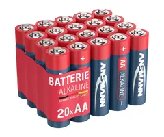 AA batterijen Ansmann alkaline (20 stuks)