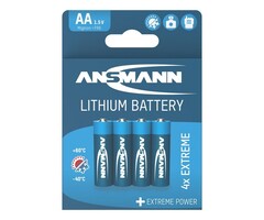 Ansmann extreme lithium AA batterijen (4 stuks)