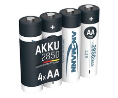 AA batterijen oplaadbaar 2850mAh Ansmann (4 stuks)