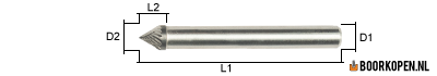 Stiftfrees type J - 6mm