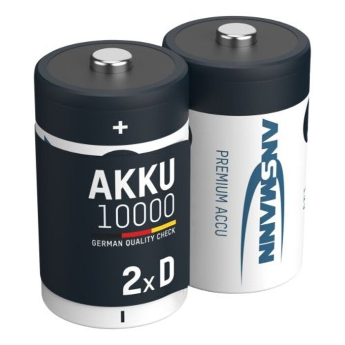D batterijen oplaadbaar 10000mAh Ansmann (2 stuks)