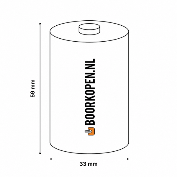 D batterijen Duracell plus alkaline (2 stuks)