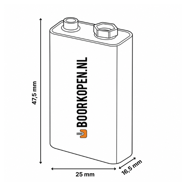 9V batterijen Ansmann alkaline (2 stuks)