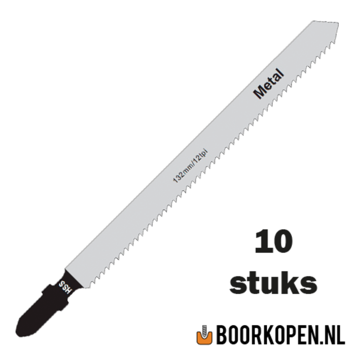 10 stuks decoupeerzaagjes metaal 100mm 12 TPI