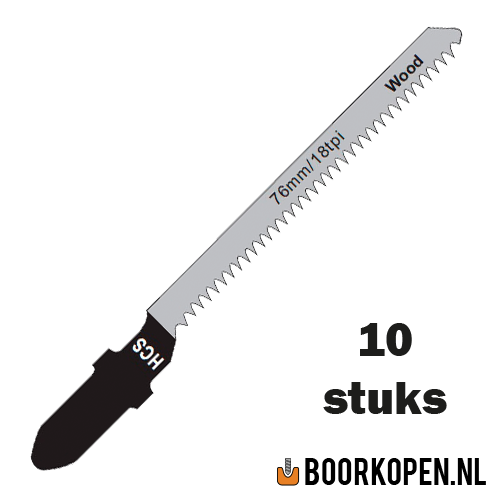10 stuks decoupeerzaagjes hout en PVC 50mm 18 TPI voor ronde zaagsnede clean cut