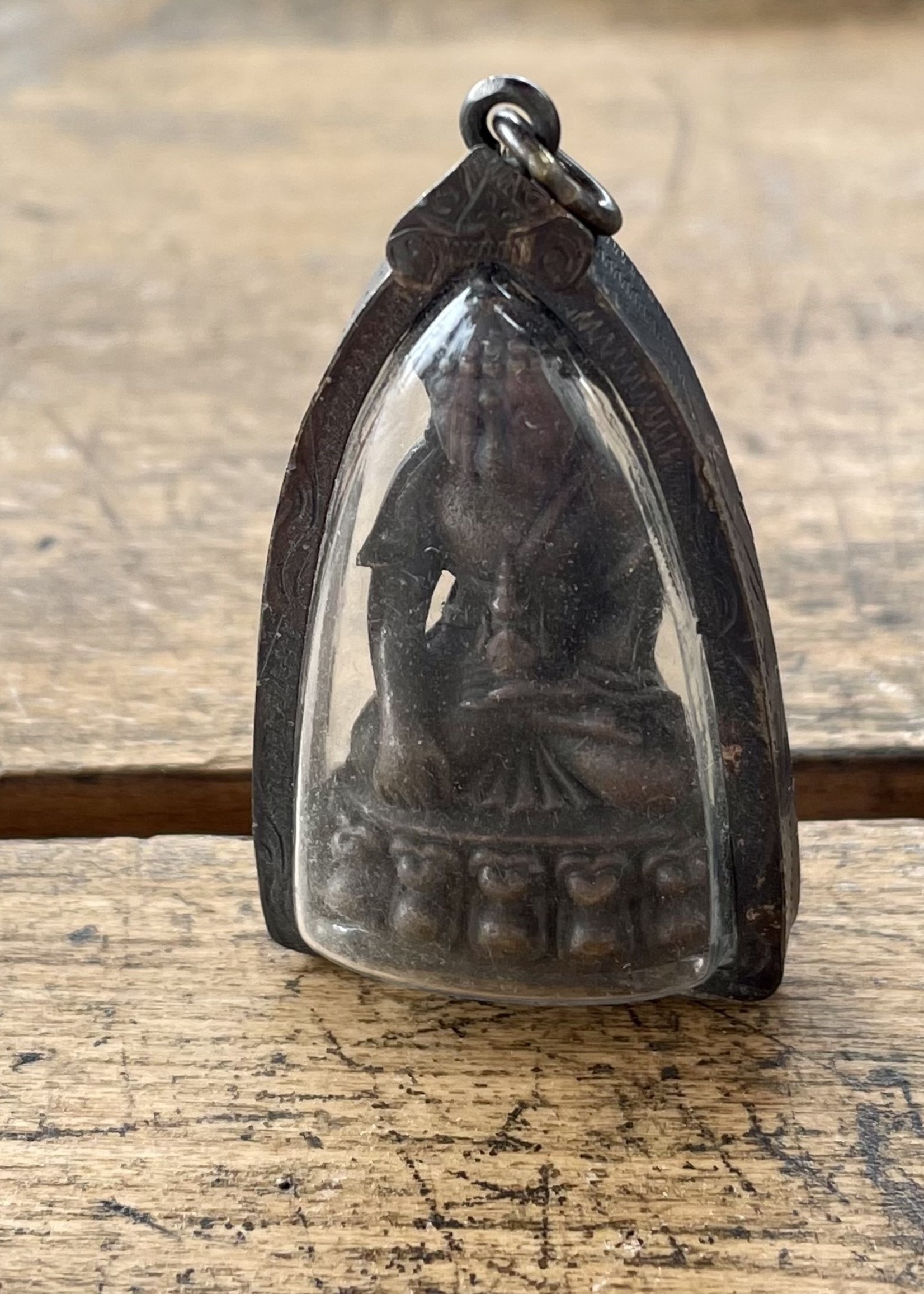 Mamou Boeddha Amulet brons