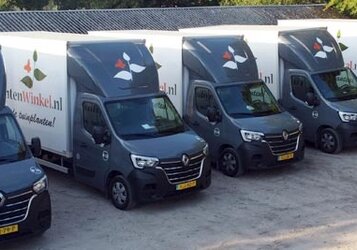 5x nieuwe Renault Master bakwagen met roldeur