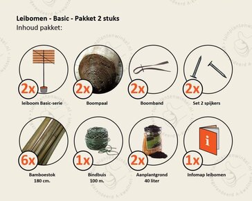 Lei-Haagbeuk - Basic - pakket 2 stuks + EXTRA'S!