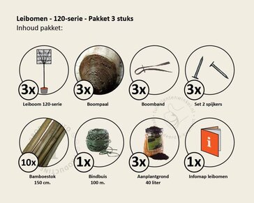 Lei-Steeneik - 120 - pakket 3 stuks + EXTRA'S!