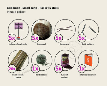 Glansmispel leiboom - Rek 120x90 cm - pakket 5 stuks image