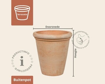 Bloempot Stockholm 16 terracotta image