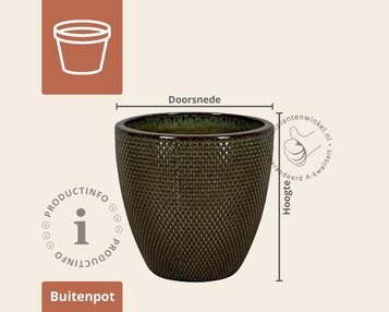 Bloempot Busan 1-01 drip groen image