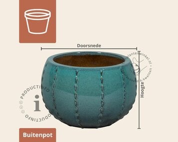 Bloempot Seoul 1-01 DMG blauw image