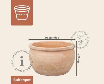 Bloempot Bonn 1-03 terracotta image