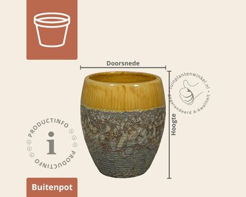 Bloempot Melbourne 2-04 misty oker image