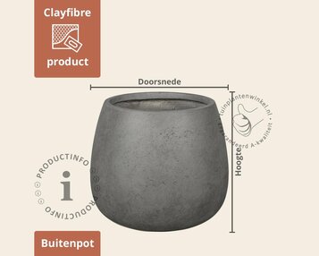 Bloempot Oklahoma 02 grijs image