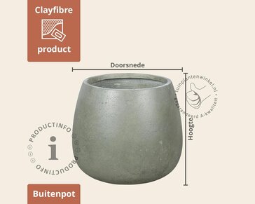 Bloempot Oklahoma 02 groen