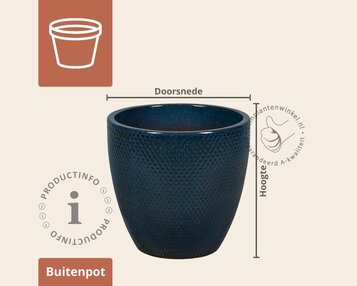 Bloempot Busan 1-01 ocean blauw image