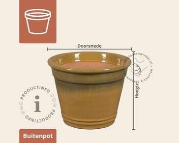 Bloempot Elliot 1-01 soft beige