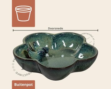 Shanghai birdbath 2 drip groen image