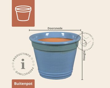 Bloempot Elliot 1-01 soft blauw image