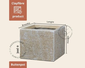 Bloempot Logan 03 lichtbruin
