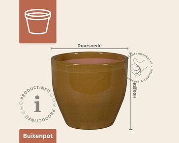 Bloempot Corsica 01 beige