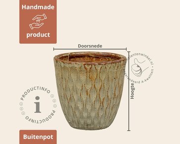 Bloempot Adelaide 1-04 creme