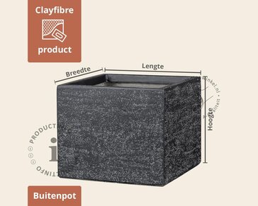 Bloempot Logan 03 lichtgrijs