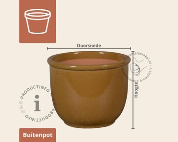 Bloempot Treviso 03 beige