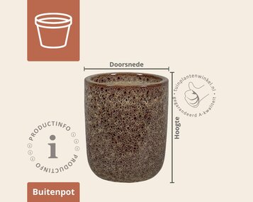 Bloempot Fairfield 02 misty bruin image