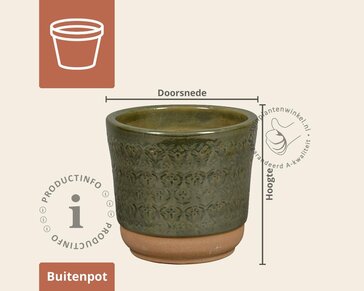 Bloempot Vence 01 groen