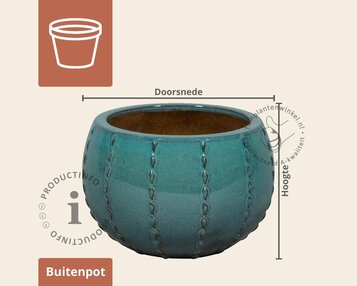 Bloempot Seoul 1-01 DMG blauw image