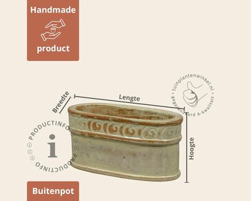 Bloempot Adelaide 1-06 creme