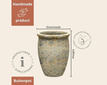 Bloempot Vikan 01 champagne