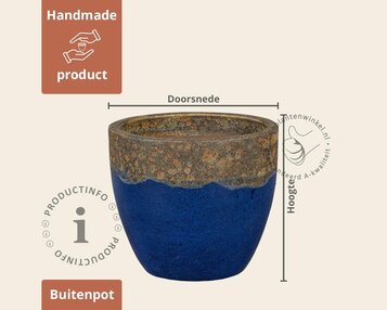 Bloempot Wellington 01 blauw image