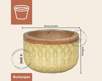 Bloempot Berlin 4-04 licht oker image