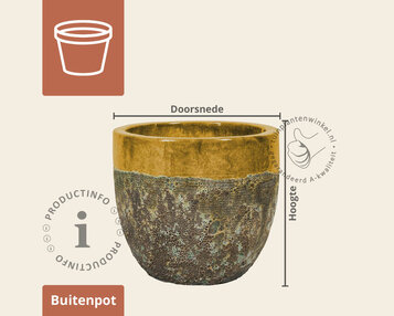 Bloempot Melbourne 2-03 misty oker image