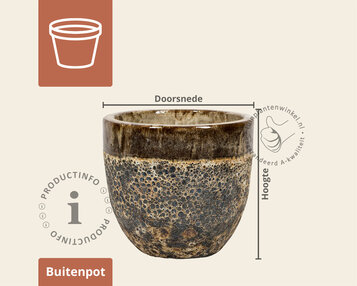 Bloempot Melbourne 2-03 misty bruin image