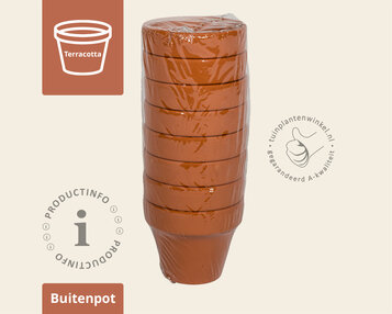 Bloempot mini BLT terracotta set image