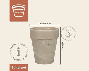 Bloempot BLT XL graniet image