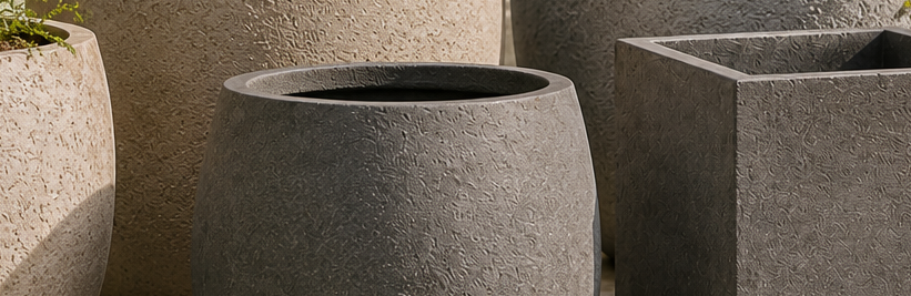 Clayfibre bloempotten image