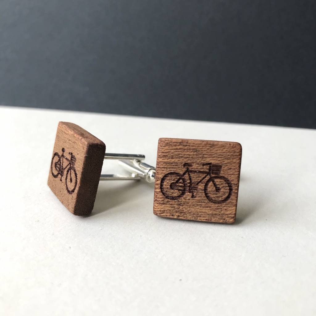 Manschettenknöpfe Herren Braun Holz - Klassische Holz-Manschettenknöpfe Mit Box