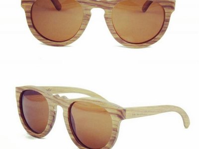 Bewoodz ® Vintage Holz Sonnenbrille 'Saint Tropez'