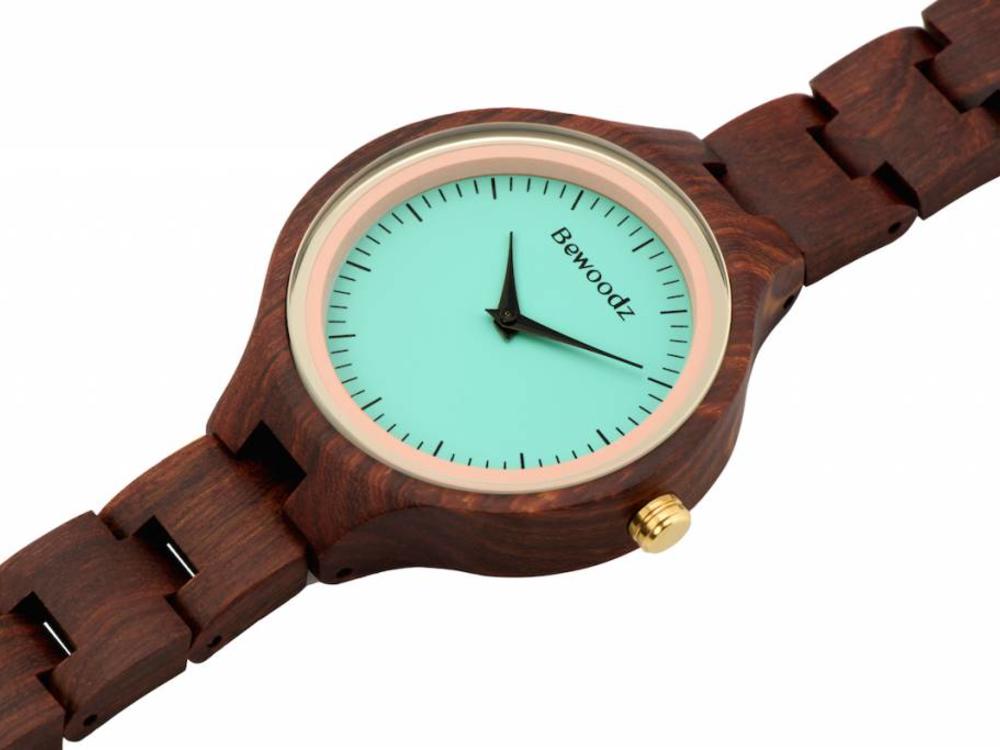 Bewoodz ® Holz Armbanduhr Damen